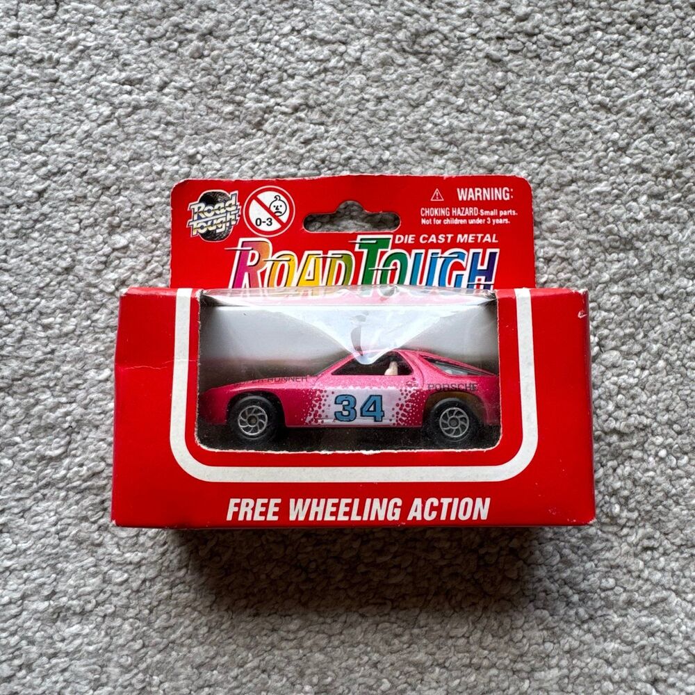 Vintage Yat Ming Road Tough Porsche 928 Die Cast Metal Model Car